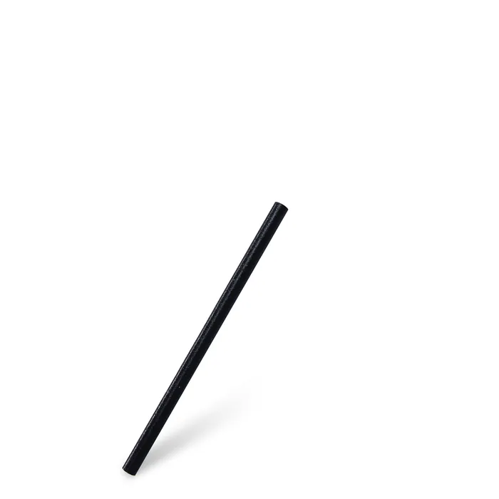 Termék főképe Slámka (bio-kompozit) opakovaně použitelná černá `JUMBO` Ø8mm x 15cm [100 ks]