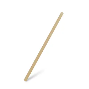 Szívószál biokompozit natúr barna `JUMBO` átmérő 8mm x 25cm [100 db]