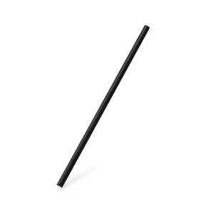 Szívószál (PAP) fekete `JUMBO` átmérő 8mm x 25cm [100 ks]