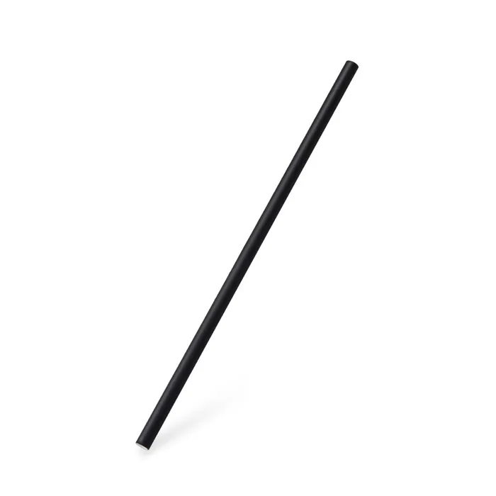 Termék főképe Slámka papírová JUMBO černá 25 cm, průměr 8 mm [100 ks]