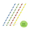 Szívószál (PAP) Spirál vegyes színek átmérő 6mm x 20cm [25 db]