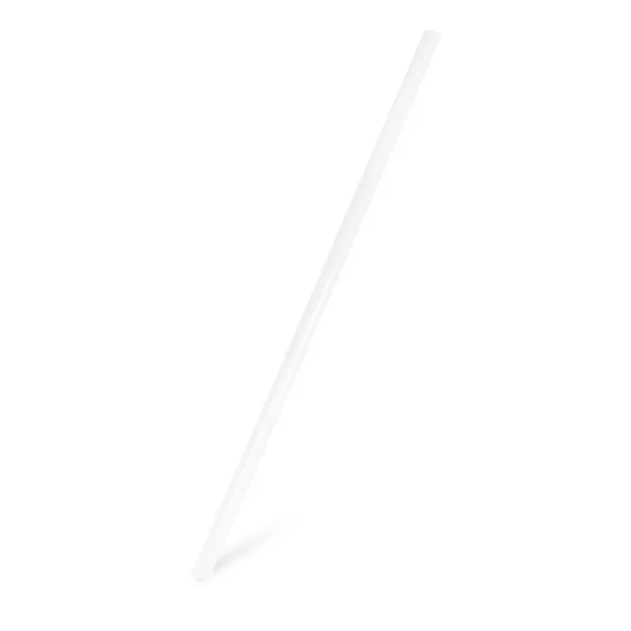 Termék főképe Slámky JUMBO plastové bílé 25 cm, průměr 8 mm [150 ks] (znovu použitelná)