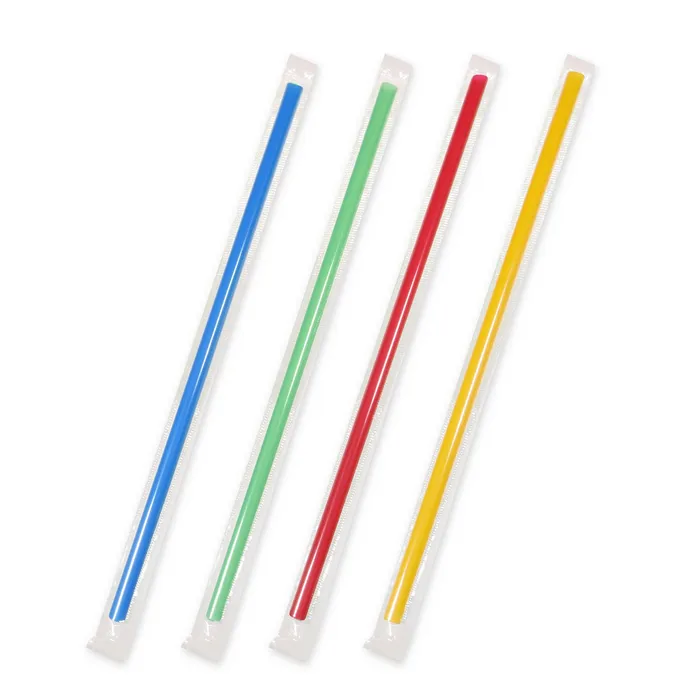 Termék főképe Slámky JUMBO plastové hygienicky balené 25,5 cm, průměr 8 mm [150 ks] (znovu použitelná)