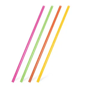 JUMBO szívószál neon 25 cm, átmérő 8 mm [150 db] (újra felhasználható)