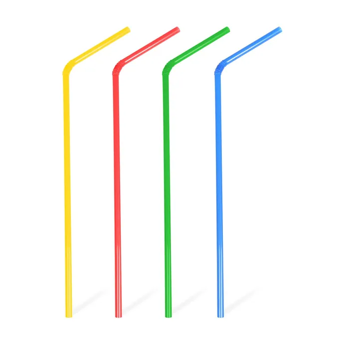 Termék főképe Slámky plastové flexibilní barevný mix 24 cm, průměr 7 mm [250 ks] (znovu použitelná)