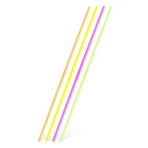 Műanyag szívószálak egyenes XXL neon 100 cm, átmérő 6,5 mm [100 db] (újrafelhasználható)