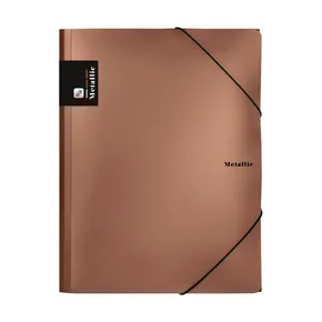 PP stílusú gumival A4 Metál réz