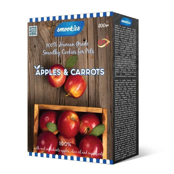 Termék főképe SMOOKIES Premium APPLE - jablkové sušenky 100% human grade, 200g