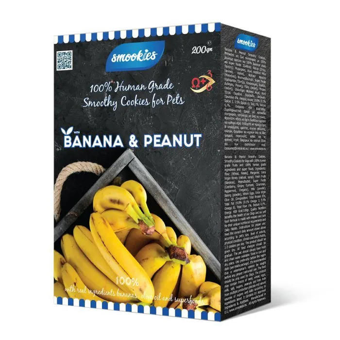 Termék főképe SMOOKIES Premium BANANA - banánové sušenky 100% human grade, 200g