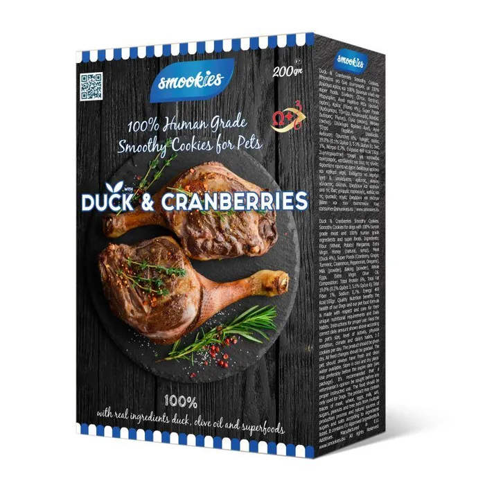 Termék főképe SMOOKIES Premium DUCK - kachní sušenky 100% human grade, 200g