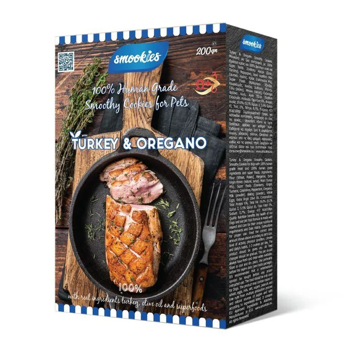 Termék főképe SMOOKIES Premium TURKEY - krůtí sušenky 100% human grade, 200g