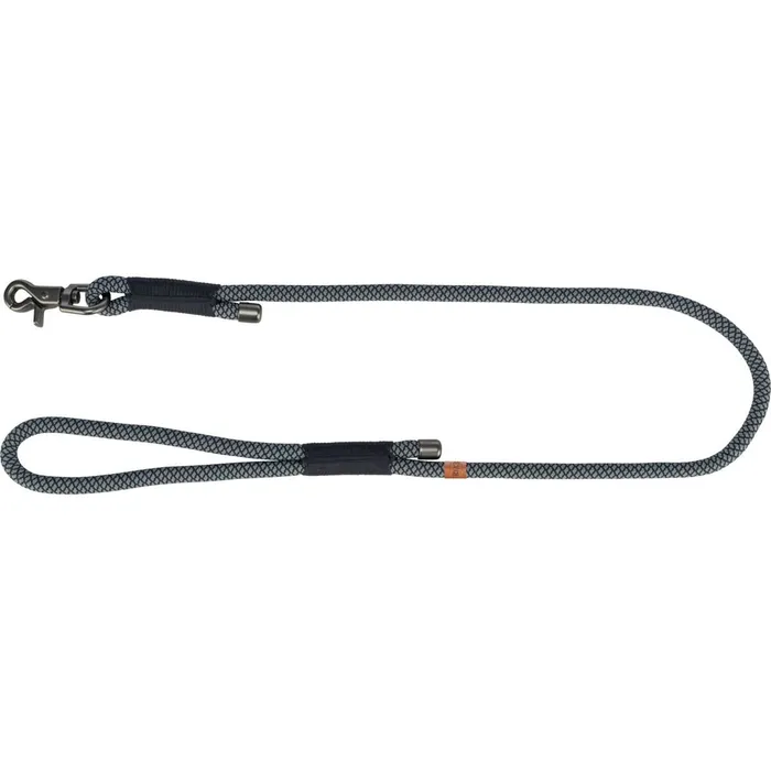 Termék főképe Soft Rope kulaté tkané vodítko, S-XL: 1.00 m/ 10 mm, černá/šedá