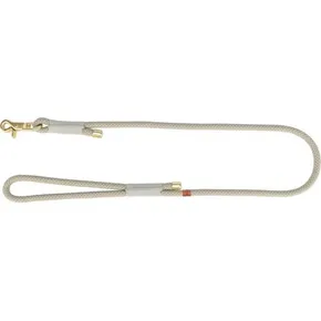 Puha kötél körszövött póráz, S-XL: 1,00 m/ 10 mm, szürke/világosszürke