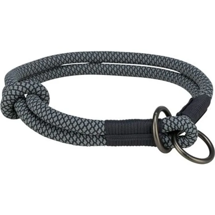 Termék főképe Soft Rope kulatý polostahovací obojek, černá/šedá L: 50 cm/ 10 mm