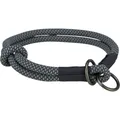 Következő termékkép Puha kötél kerek félig visszahúzható gallér, fekete/szürke L-XL: 55 cm/ 10 mm