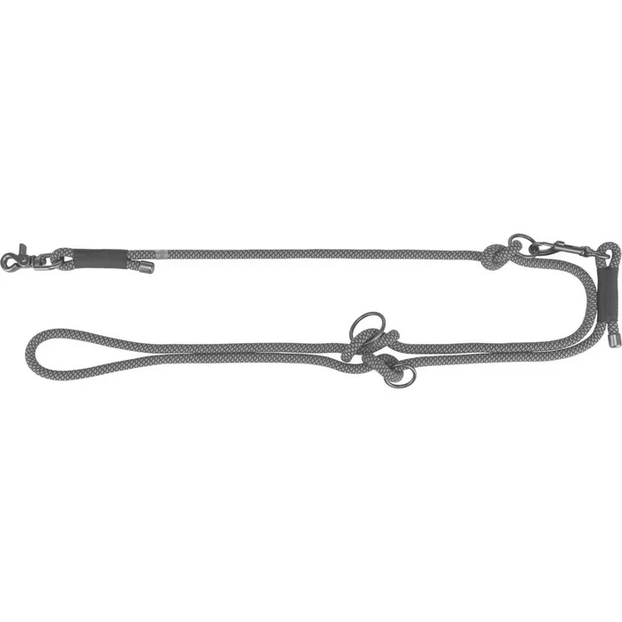 Termék főképe Soft Rope prodlužovací kulaté tkané vodítko, černá/šedáL-XL: 2,00 m/ 13 mm NOVÝ