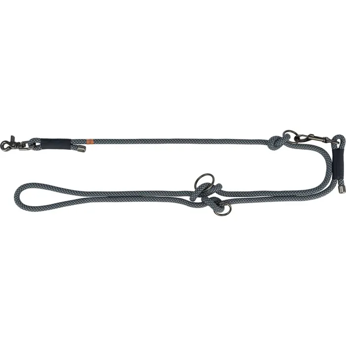 Termék főképe Soft Rope prodlužovací kulaté tkané vodítko, S-XL: 2.00 m/ 10 mm, černá/šedá