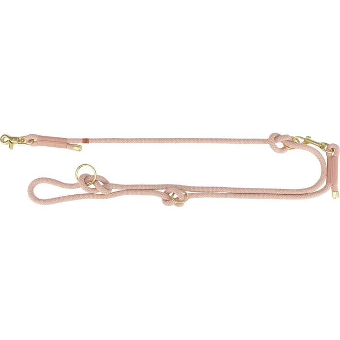 Termék főképe Soft Rope prodlužovací kulaté tkané vodítko, S-XL: 2.00 m/ 10 mm, růžová/světlerůžová
