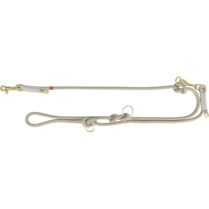 Termék főképe Soft Rope prodlužovací kulaté tkané vodítko, S-XL: 2.00 m/ 10 mm, šedá/světlešedá