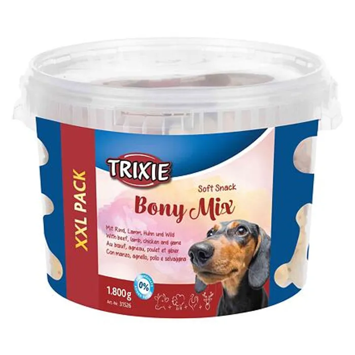 Termék főképe Soft Snack Bony MIX XXL- hovězí, jehněčí, kuře, zvěřina 1800 g