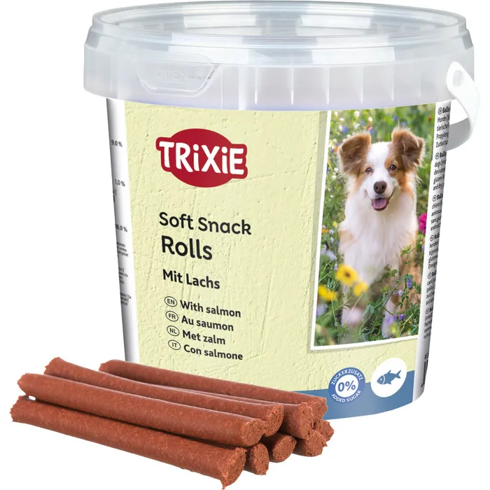 Termék főképe Soft Snack Happy Rolls - tyčinky s lososem, kyblík 500 g
