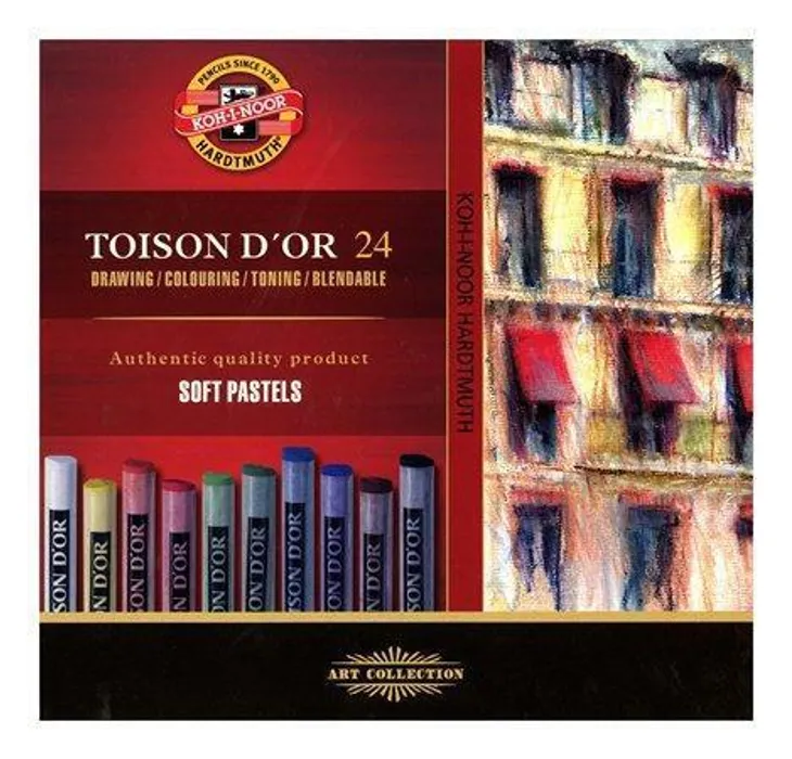 Termék főképe Souprava pastelů prašných uměleckých TOISON D'OR 8514 24ks KOH-I-NOOR