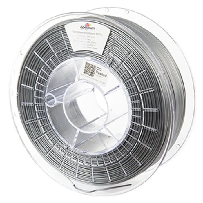 Termék főképe Spectrum 3D filament, Premium PCTG, 1,75mm, 1000g, 80658, silver steel