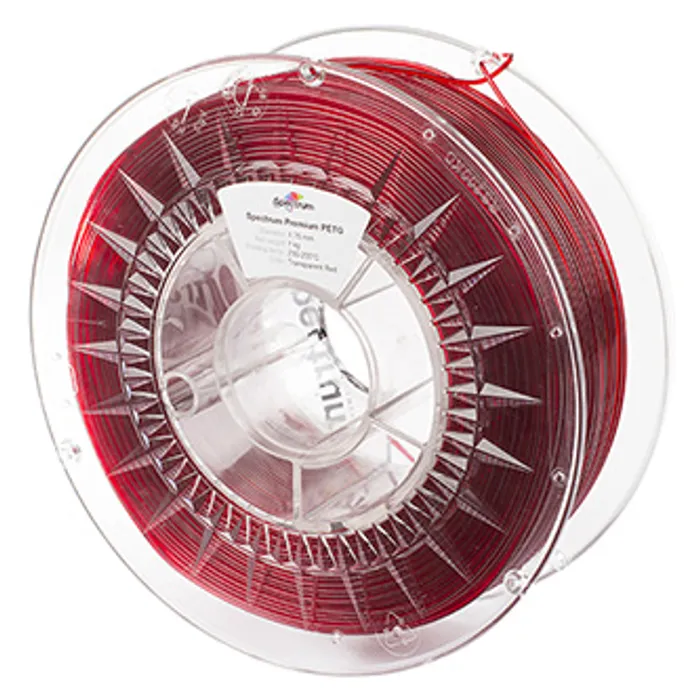 Termék főképe Spectrum 3D filament, Premium PET-G, 1,75mm, 1000g, 80050, transparent red