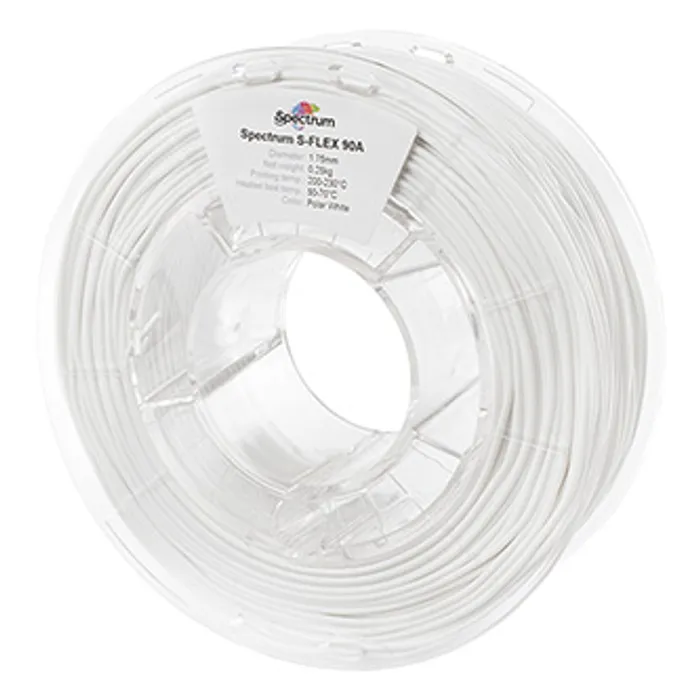 Termék főképe Spectrum 3D filament, S-Flex 90A, 1,75mm, 250g, 80261, polar white