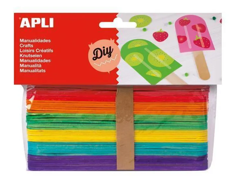 Termék főképe Špejle, dřevěné, mix barev, APLI "Creative"