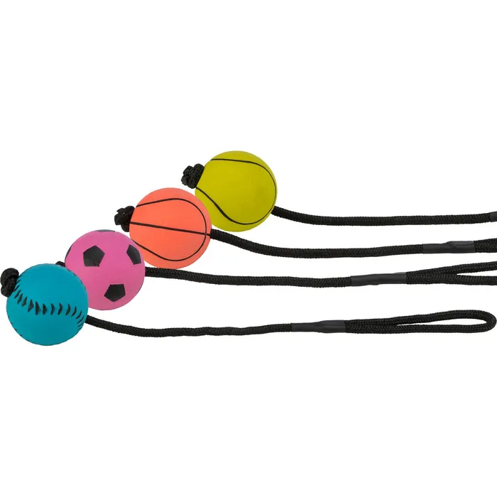 Termék főképe Sportovní míč na šňůře, mechová guma, 6cm/30cm TRIXIE