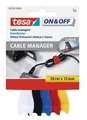 Következő termékkép Kábelkezelő On&Off 55236, színkeverés, tépőzár, TESA