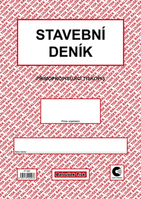 Termék főképe Stavební deník A4 SP PT255