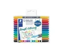 Ecsetjelzők "Brush letter Duo", készlet, 12 szín, 0,5-0,8/1,0-6,0 mm, kétoldalas, STAEDTL