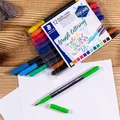 Következő termékkép Ecsetjelzők "Brush letter Duo", készlet, 12 szín, 0,5-0,8/1,0-6,0 mm, kétoldalas, STAEDTL