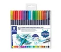 Következő termékkép Ecset jelölők "Marsgraphic Duo", készlet, 18 szín, 0,5-0,8/1,0-6,0 mm, kétoldalas, STAEDTLE