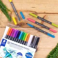 Következő termékkép Ecset jelölők "Marsgraphic Duo", készlet, 18 szín, 0,5-0,8/1,0-6,0 mm, kétoldalas, STAEDTLE