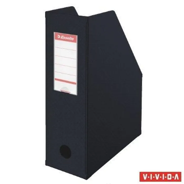 Termék főképe Stojan na časopisy, skládací, Vivida černá, 100 mm, PVC/ karton, ESSELTE