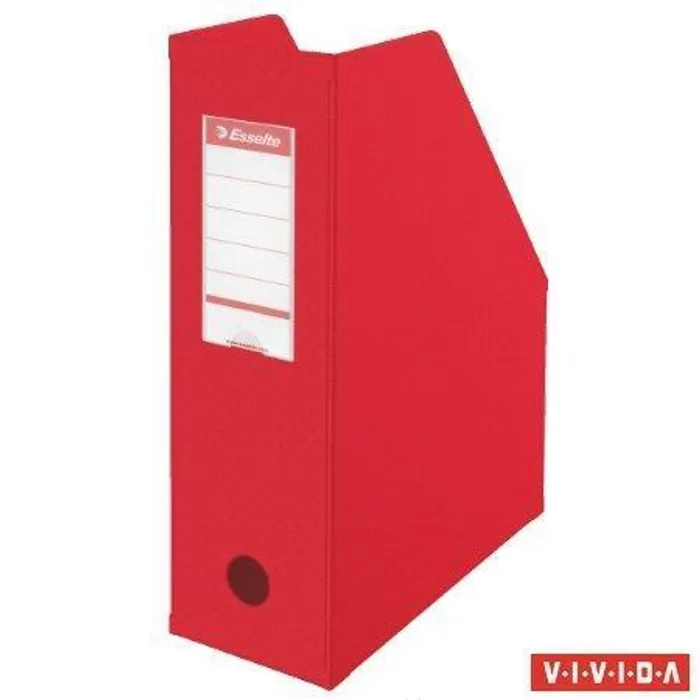 Termék főképe Stojan na časopisy, skládací, Vivida červená, 100 mm, PVC/ karton, ESSELTE