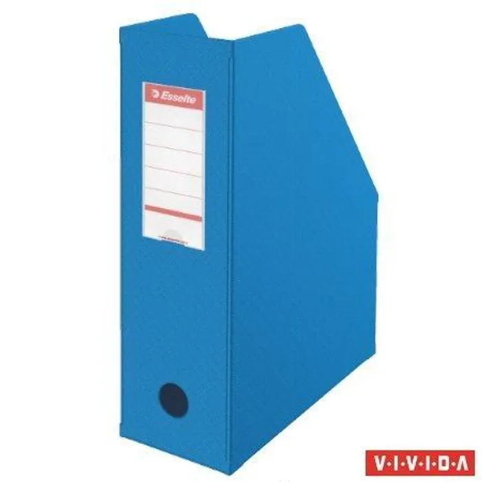 Termék főképe Stojan na časopisy, skládací, Vivida modrá, 100 mm, PVC/ karton, ESSELTE