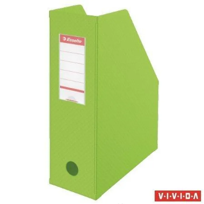 Termék főképe Stojan na časopisy, skládací, Vivida zelená, 100 mm, PVC/ karton, ESSELTE