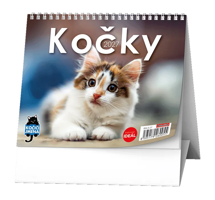 Termék főképe Stolní kalendář - IDEÁL - Kočky /s kočičími jmény/