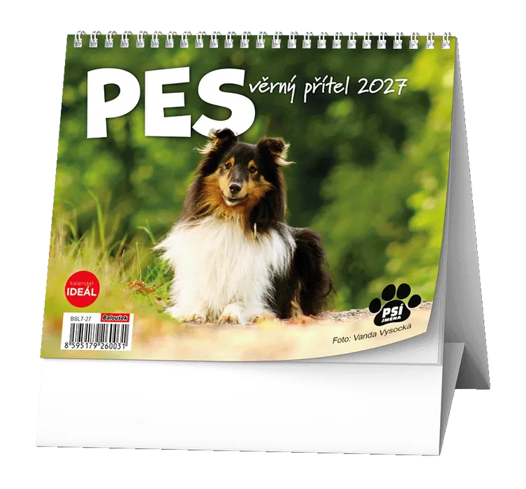 Termék főképe Stolní kalendář - IDEÁL - Pes - věrný přítel /s psími jmény/