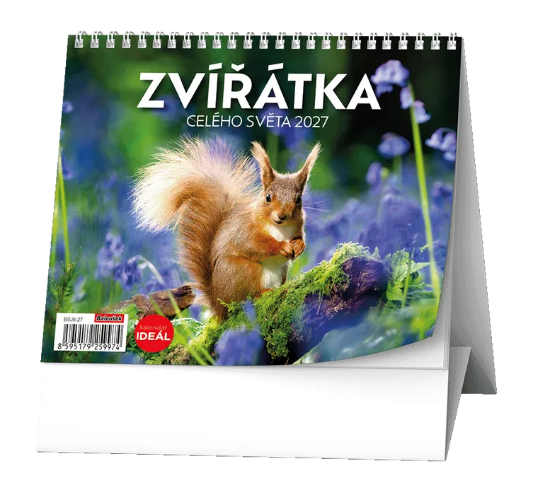 Termék főképe Stolní kalendář - IDEÁL - Zvířátka celého světa