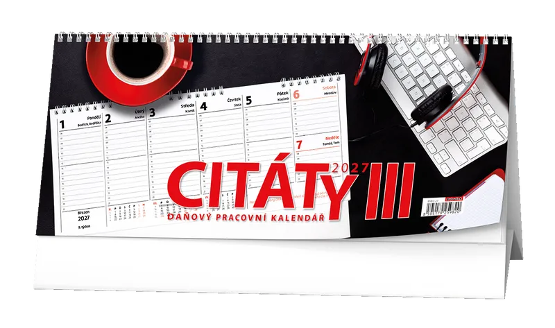 Termék főképe Stolní kalendář - Pracovní kalendář CITÁTY III