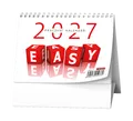 Stolní kalendár - Pracovný kalendár EASY