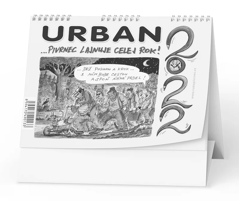 Termék főképe Stolní kalendář - Urban 2022 - ...Pivrnec lajnuje celej rok!