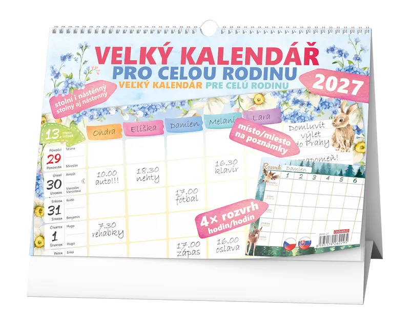 Termék főképe Stolní kalendář - Velký kalendář pro celou rodinu