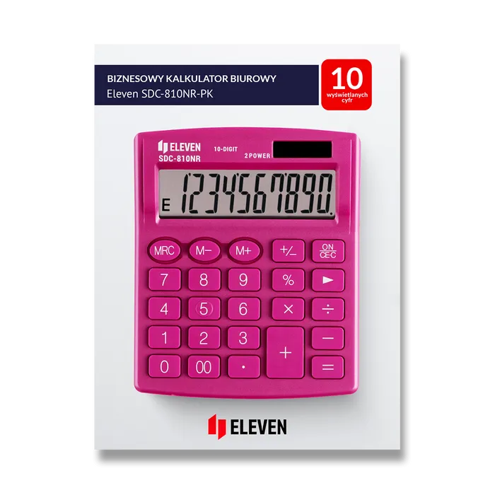Termék főképe Stolní kalkulátor Eleven 810NR růžová