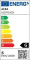 Asztali lámpa Ledtouch, ezüst, LED, 6W, ALBA